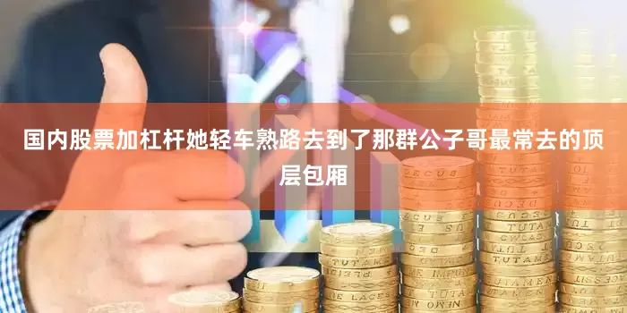 国内股票加杠杆她轻车熟路去到了那群公子哥最常去的顶层包厢